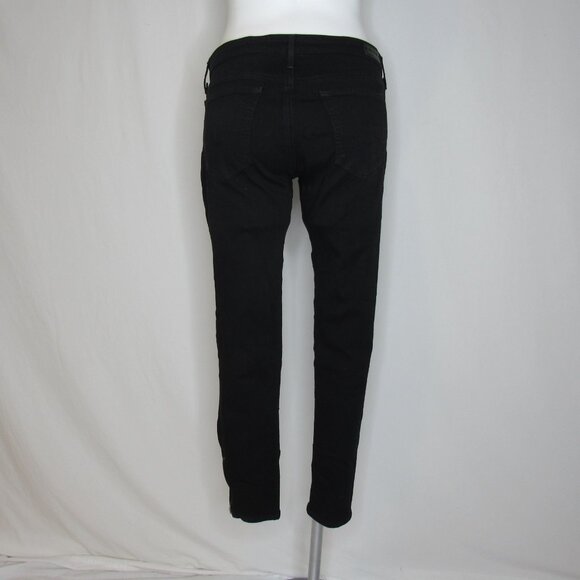 AG Adriano Goldschmied Black The Zip Up Legging Skinny Ankle Zip 28" Women's 30 - Picture 5 of 12